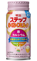 明治ステップ らくらくミルク スチール缶
