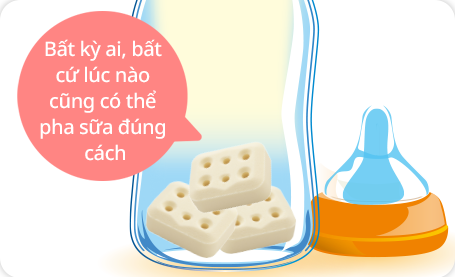 Bất kỳ ai, bất cứ lúc nào cũng có thể pha sữa đúng cách