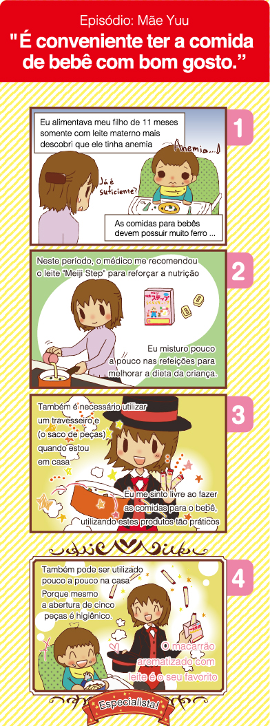 Episodio: Mae YuuE conveniente ter a comida
de bebe com bom gosto.