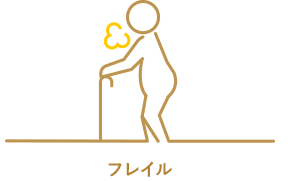 フレイルのイラストです。