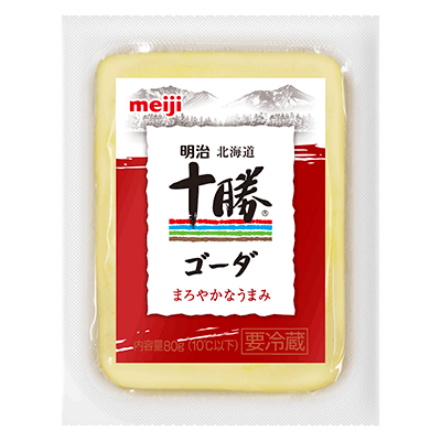 写真：「明治北海道十勝ゴーダチーズ」の商品パッケージ