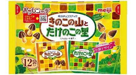 写真：「きのこたけのこ袋」の商品パッケージ