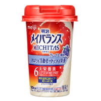 画像：「明治メイバランスMICHITASカップ ブルーベリー風味」（125ml）の商品パッケージ