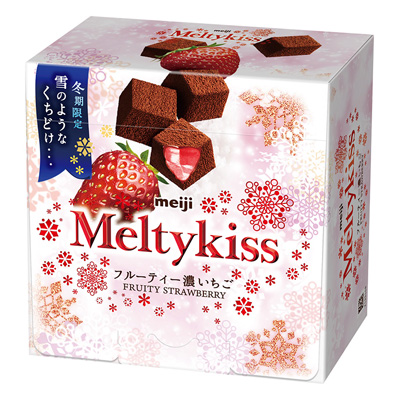 画像：「メルティーキッス フルーティー濃いちご（52g）」の商品パッケージ
