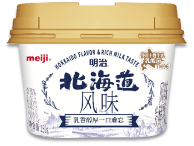 画像：「明治北海道風味ヨーグルト150g（食べるタイプ）」容量：150g、販売価格：9.9元（税込）