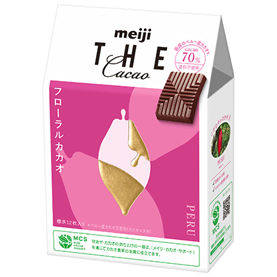 画像：明治 ザ・カカオ フローラルカカオの商品パッケージ