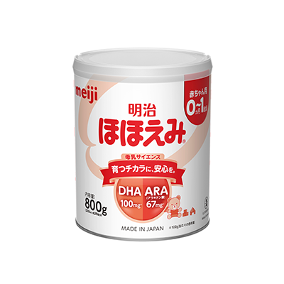 画像：「明治ほほえみ 2缶パック（中身）」商品パッケージ