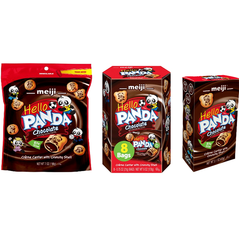 写真：「Hello Panda」ラインアップの商品パッケージ