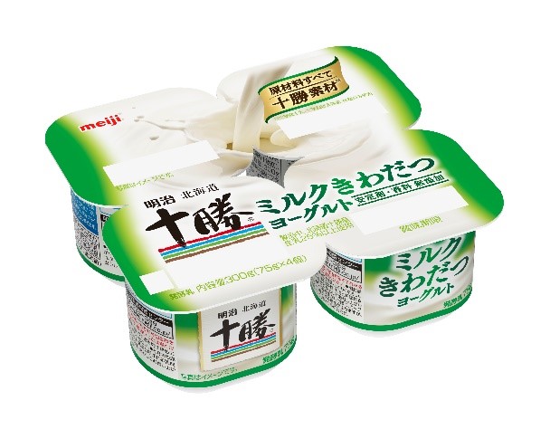 写真「明治北海道十勝ミルクきわだつヨーグルト（75g×4）」の商品パッケージ
