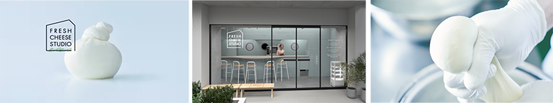 画像：「FRESH CHEESE STUDIO」のロゴや店内イメージ