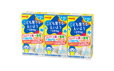 画像：「明治ミラフル ドリンク ヨーグルト味」の商品パッケージ