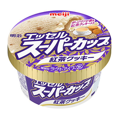 画像：「明治 エッセル スーパーカップ 紅茶クッキー」（200ml）の商品パッケージ