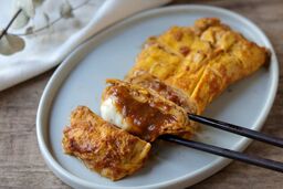 銀座ハヤシとチーズの卵焼き