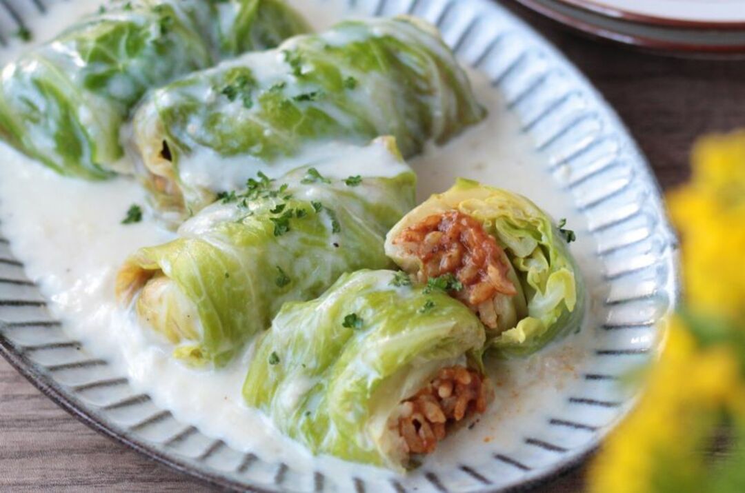 銀座カリードリアのロールキャベツ・クリーム煮