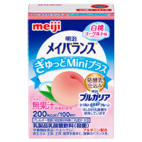 明治メイバランス ぎゅっとMiniプラス 白桃ヨーグルト味