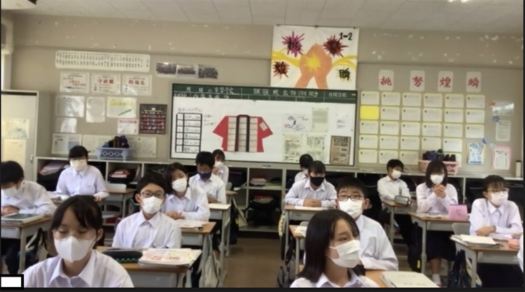 呉市立仁方中学校 出前授業 写真1