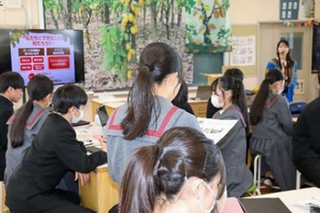 三芳町立藤久保中学校 出前授業 写真3