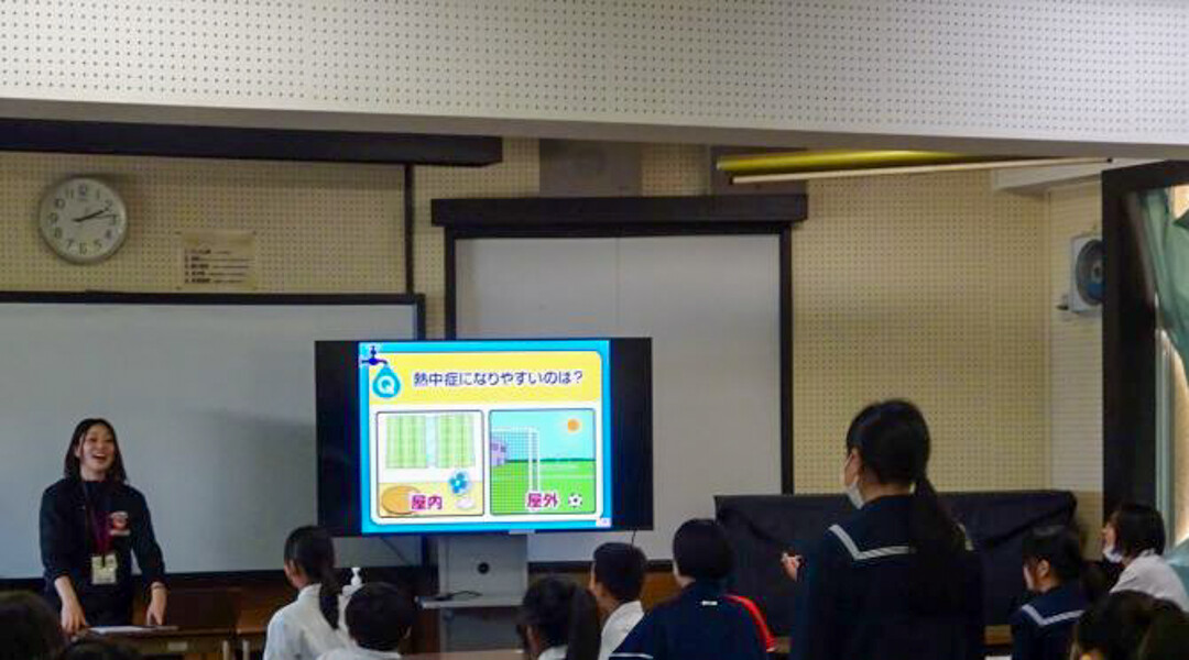 北九州市立向洋中学校 出前授業 写真1