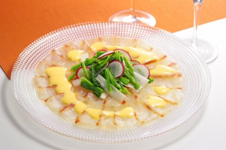 鯛と春野菜のサラダ仕立て