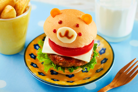 ごきげんクマさんハンバーガー