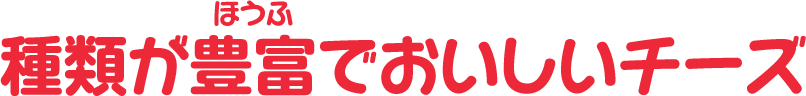 種類が豊富でおいしいチーズ