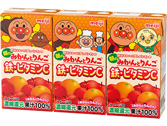 明治それいけ！アンパンマンの朝のみかんとりんご 鉄･ビタミンC