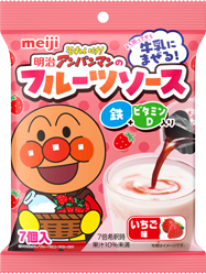 明治それいけ！アンパンマンのフルーツソース 鉄＋ビタミンD入り いちご味