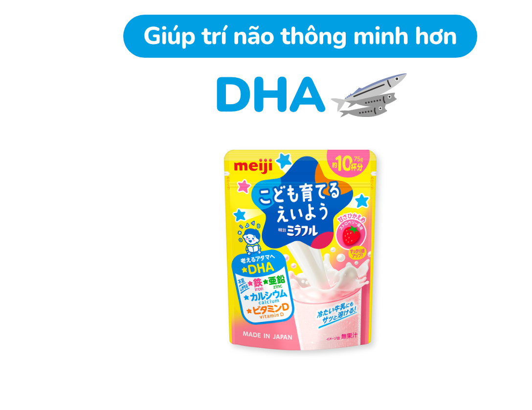 Giúp trí não thông minh hơn DHA