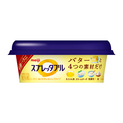 写真:明治スプレッタブル発酵バター配合 130g
