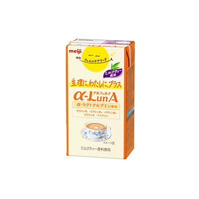 写真:明治フェムニケアフード α-LunAドリンク ミルクティー風味 125ml