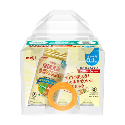 写真:明治ほほえみ らくらくミルク 続けてらくらくセット2(アタッチメント付き) 200ml×6缶×2