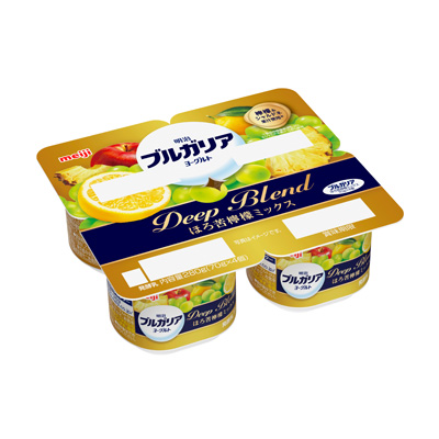 写真:明治ブルガリアヨーグルトDeep Blend ほろ苦檸檬ミックス 70g×4