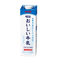 写真：明治おいしい牛乳の商品パッケージ