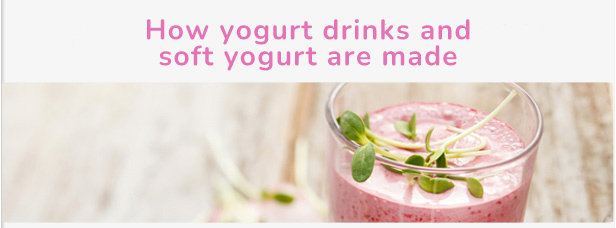 How yogurt drinks and soft yogurt are made