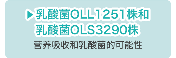 乳酸菌OLL1251株和乳酸菌OLS3290株