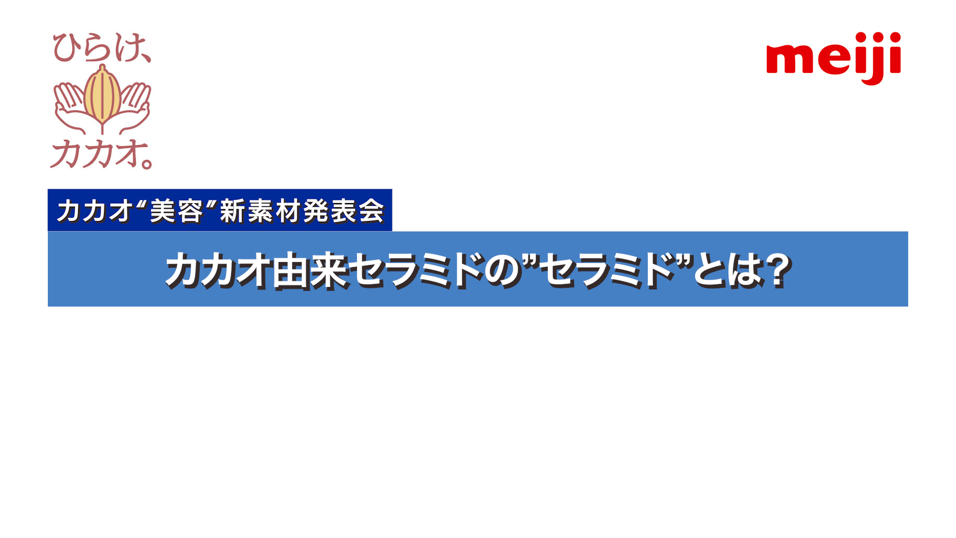 カカオ由来セラミドの”セラミド”とは？