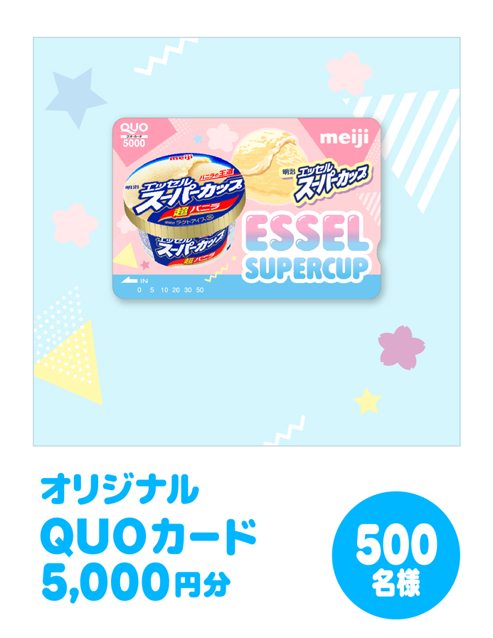 オリジナルQUOカード5,000円分 500名様