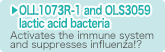 OLL1073R-1 and OLS3059 lactic acid bacteria