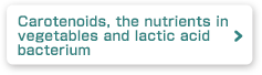Carotenoids, the nutrients in vegetables and lactic acid bacterium