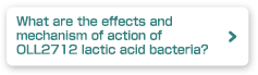 What are the effects and mechanism of action of OLL2712 lactic acid bacteria?