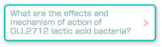 What are the effects and mechanism of action of OLL2712 lactic acid bacteria?